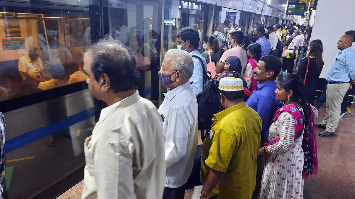 Chennai Metro Rail records a nearly 25% surge in ridership in last seven months