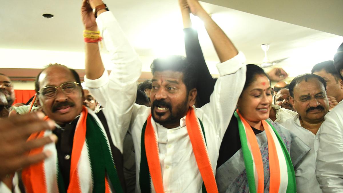 In pics | Congress celebrates its Telangana win
