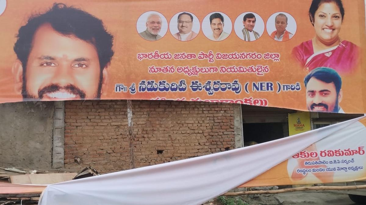 BJP denounces removal of flexes, banners