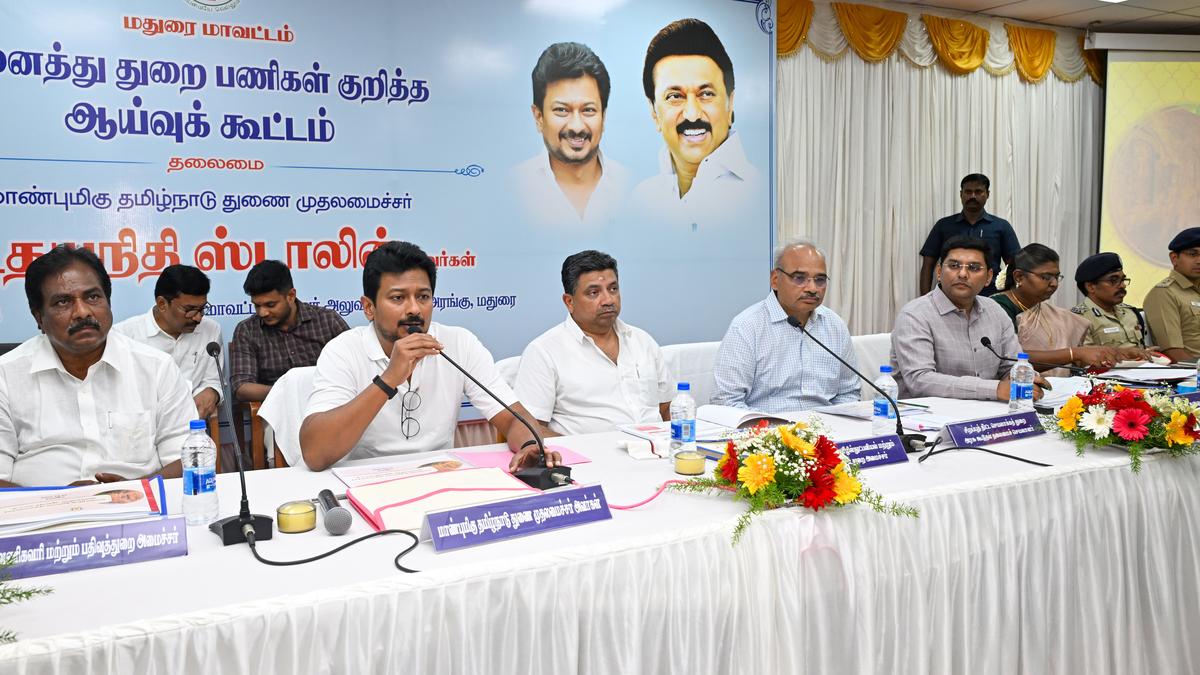 Udhayanidhi Stalin chairs review meeting with officials in Madurai
