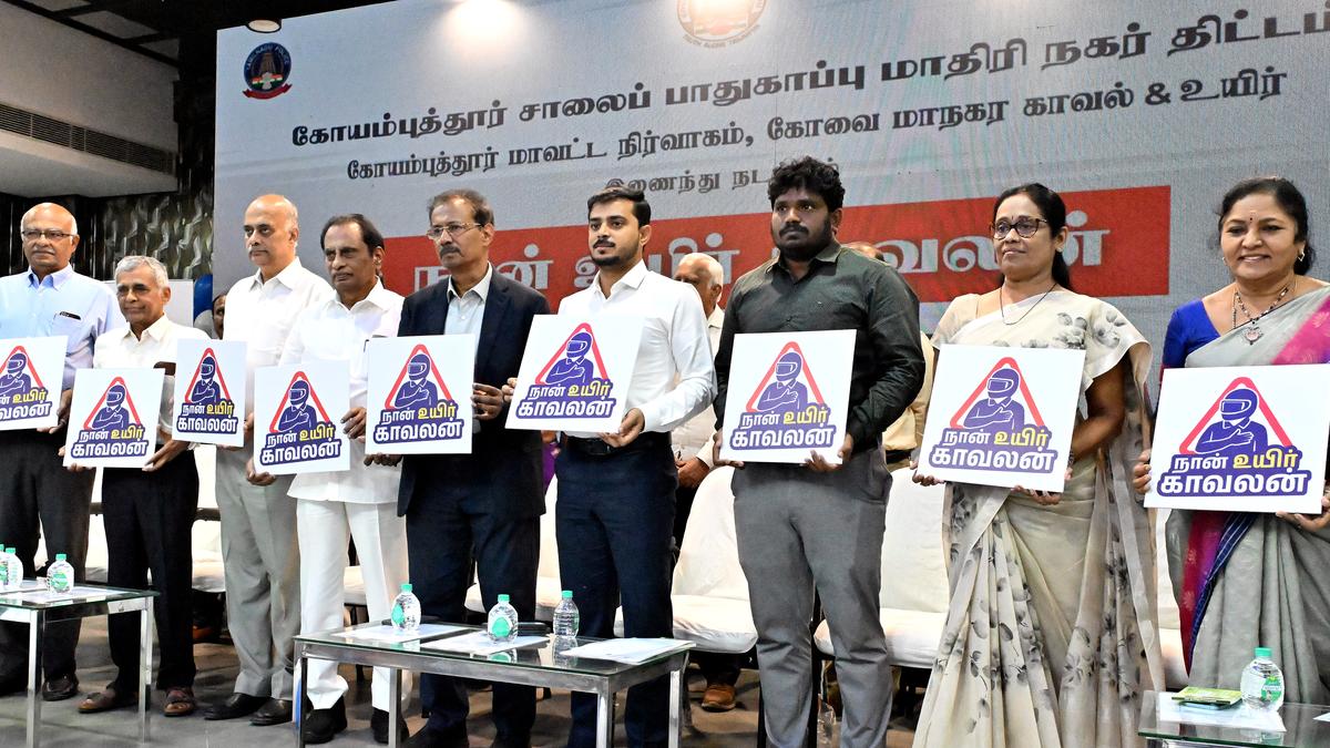 ‘Naan Uyir Kavalan’ road safety awareness campaign launched in Coimbatore