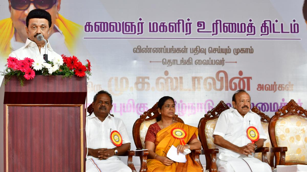 Kalaignar Magalir Urimai Thittam is not a benefit, but a right that recognises historically unpaid women’s labour: T.N. CM Stalin