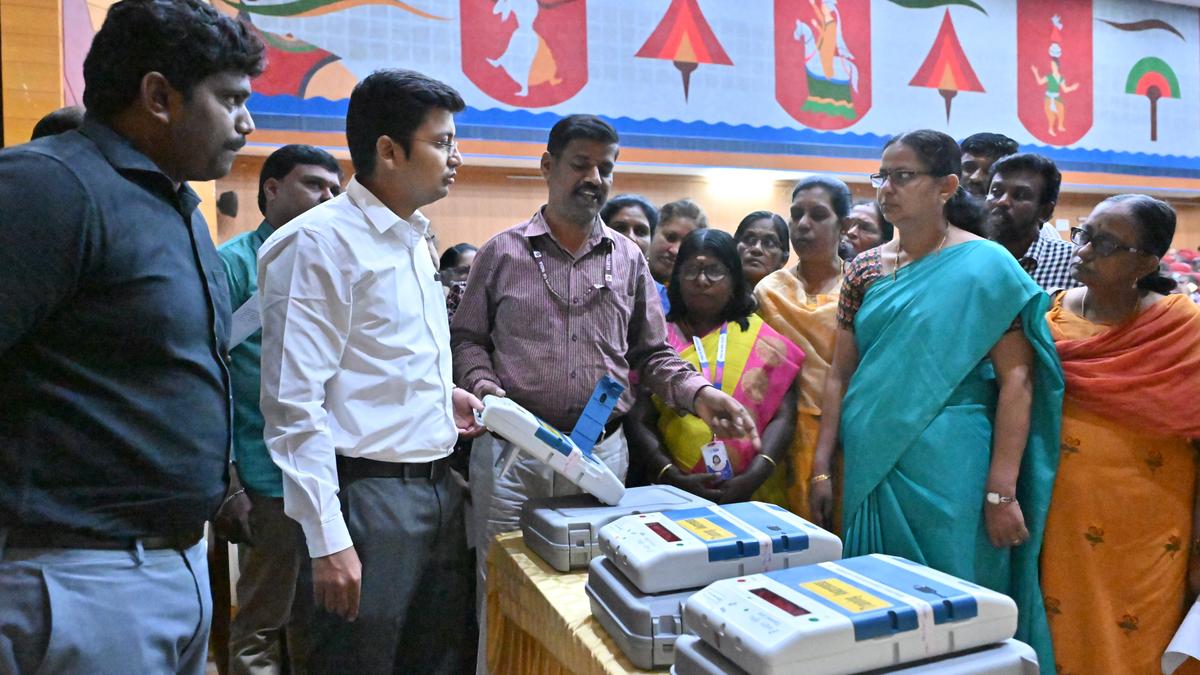 Staff trained in counting of votes in Coimbatore