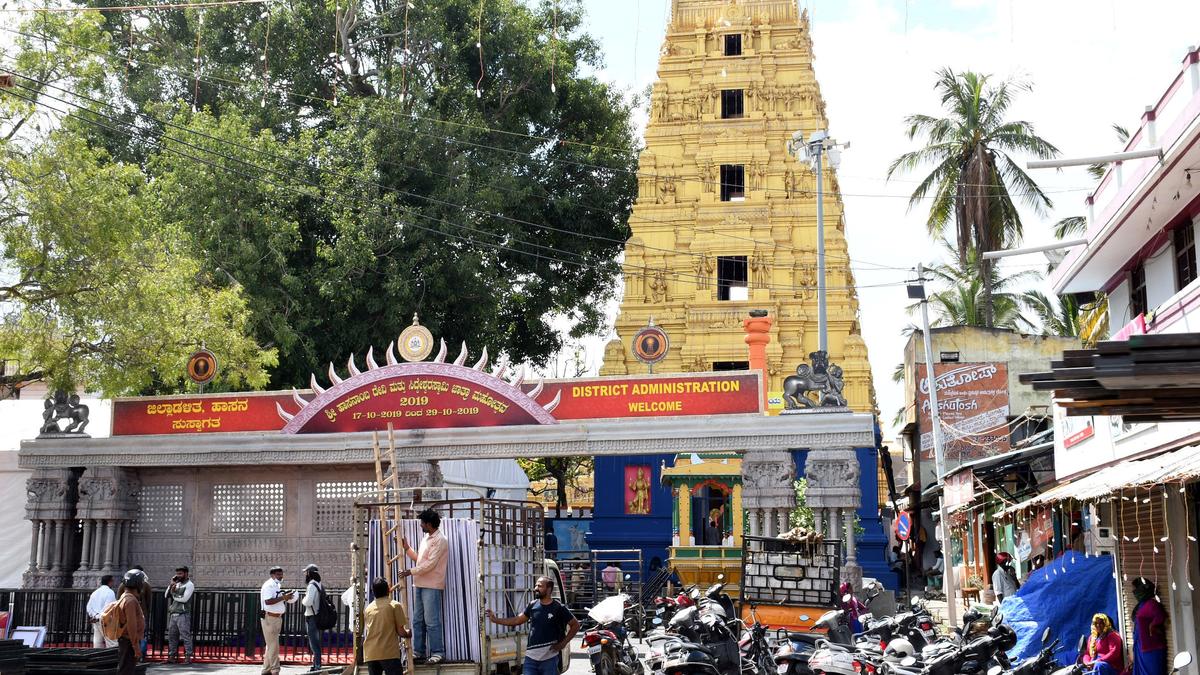 Hasanamba Temple doors closed