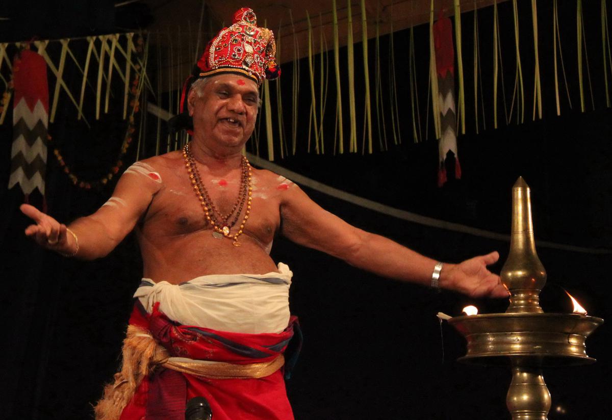  A Patakam performance by Mizhavu exponent PK Narayanan Nambiar. 