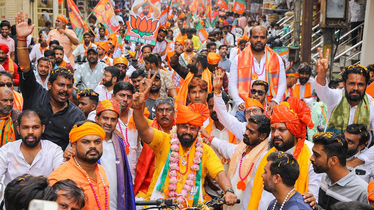 Raja Singh files nomination from Goshamahal