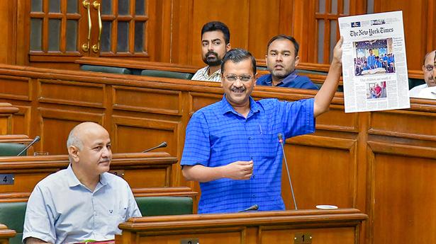 Arvind Kejriwal tables confidence motion in Delhi Assembly