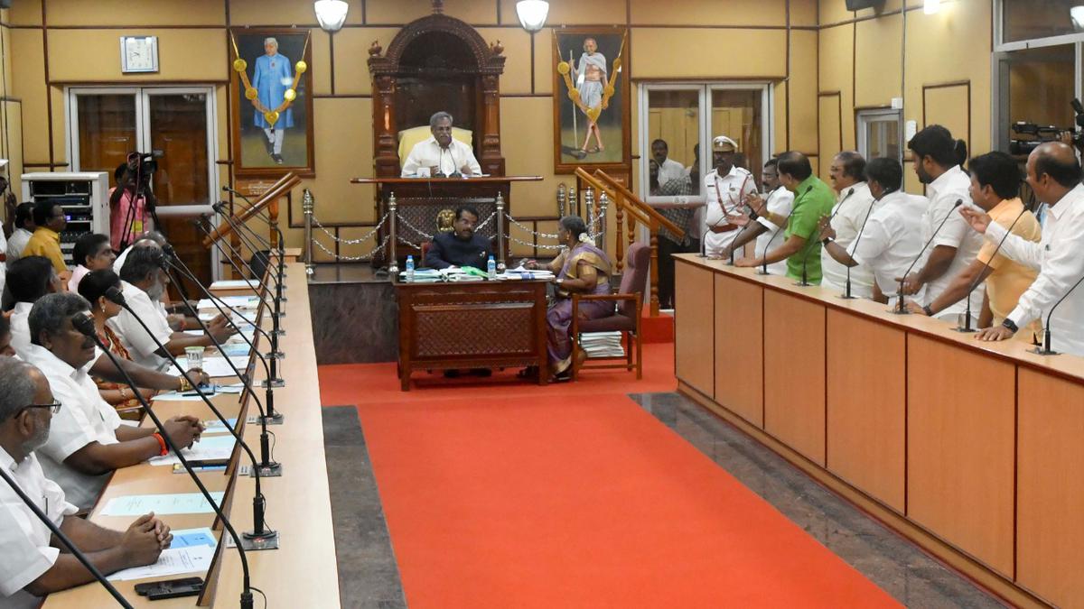 Puducherry Assembly holds short duration session; Opposition stages walkout