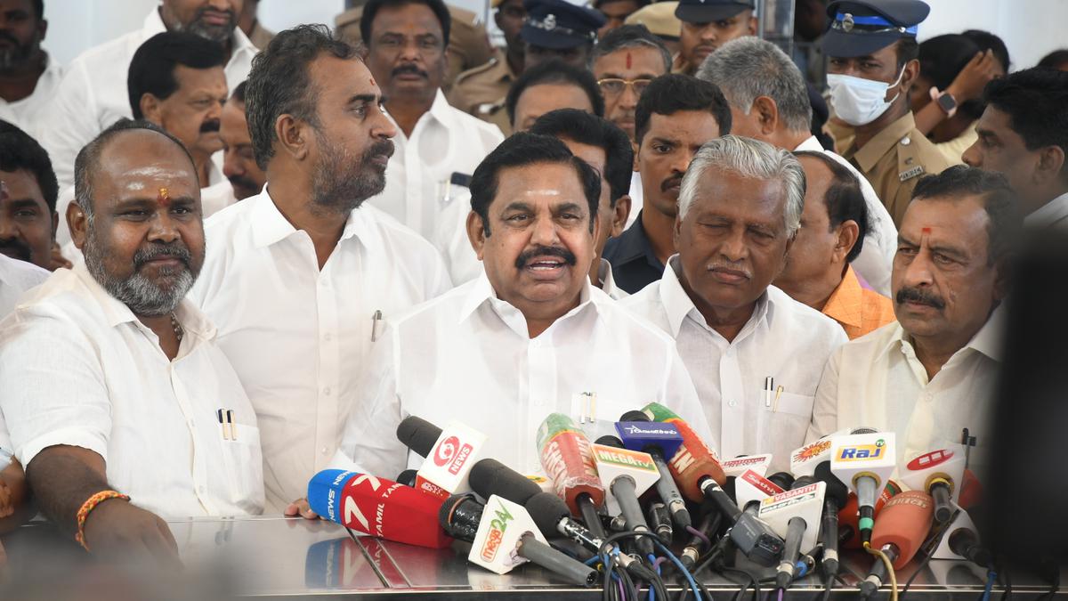 Palaniswami says Agriculture Budget has let down farmers