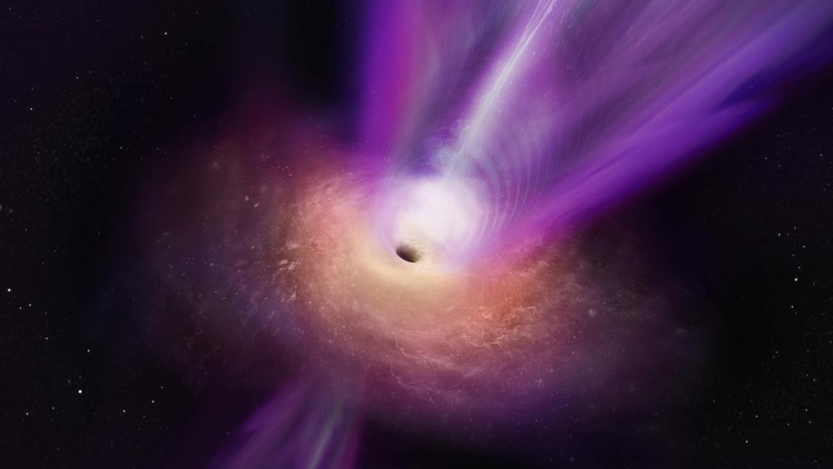 New image reveals violent events near a supermassive black hole