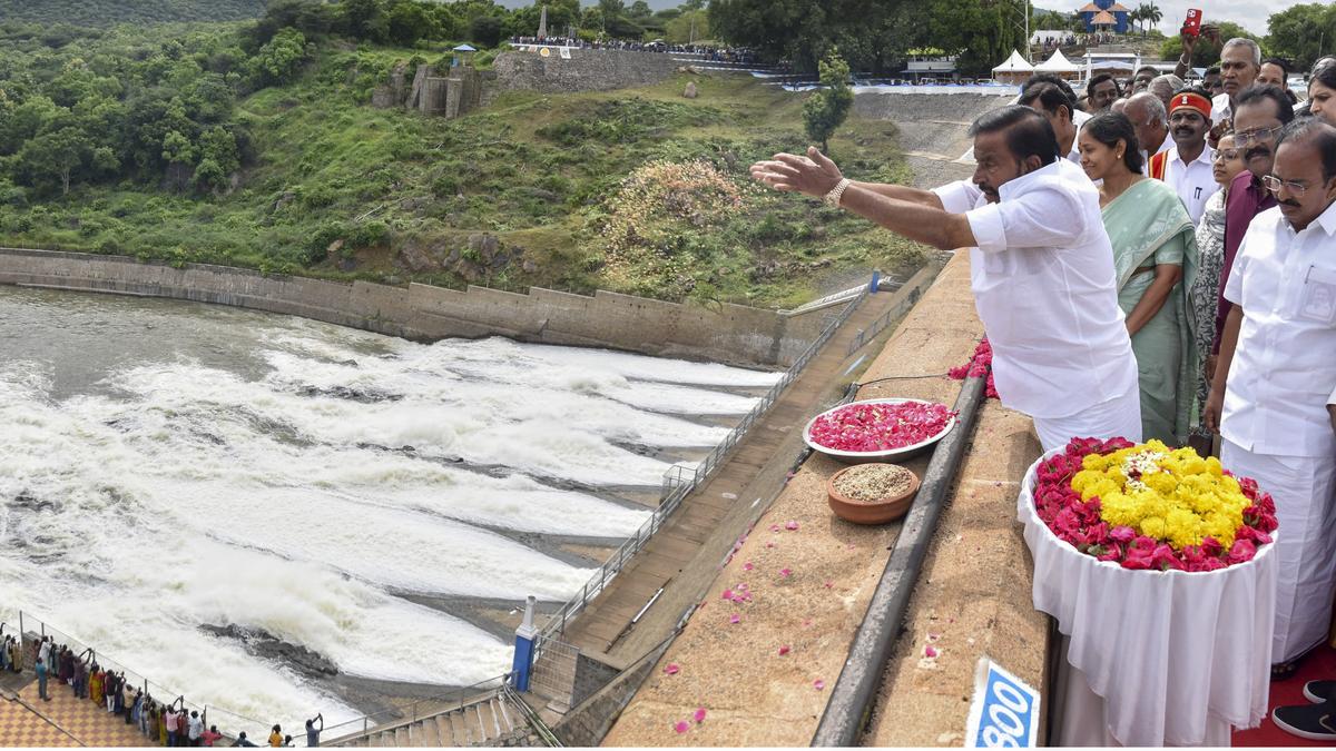 Water released from Mettur Dam as inflow and storage level increase