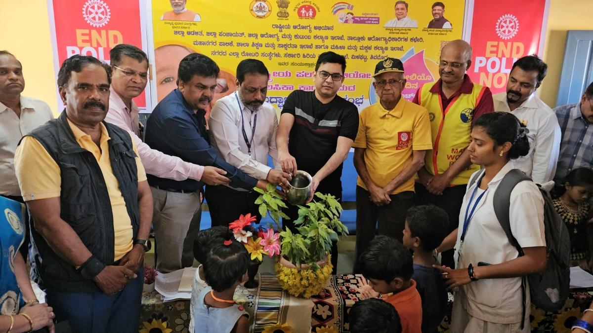 Pulse polio campaign in Shivamogga records 97.79 coverage on Sunday