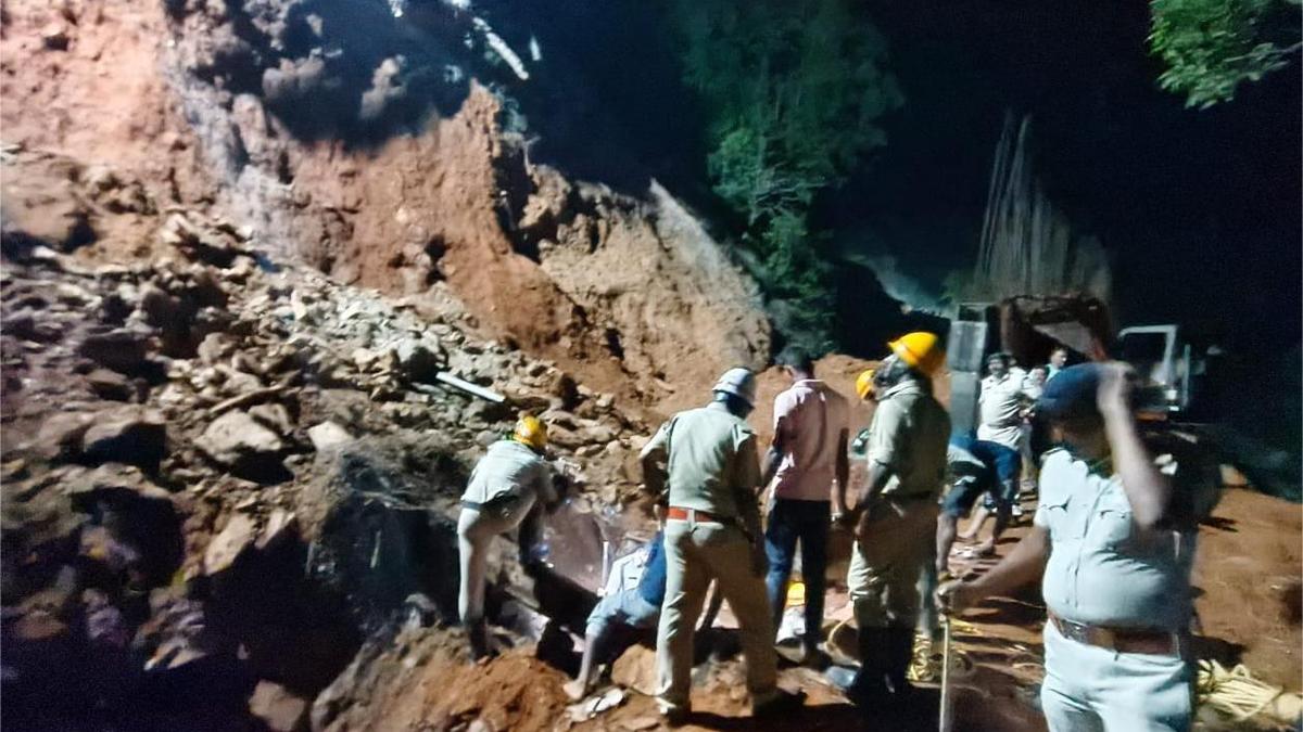 Three go missing as mound of soil caves in at Hulikal Ghat