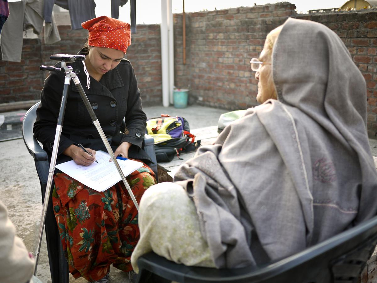 A citizen journalist recording the story of Partition 