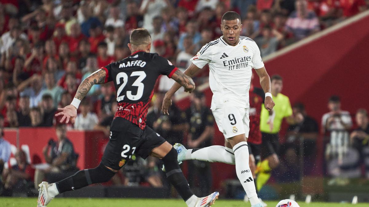 No goal for Mbappe in Spanish league debut as Real Madrid draws 1-1 at Mallorca