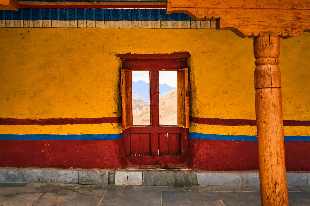 A colourful house in Ladakh.