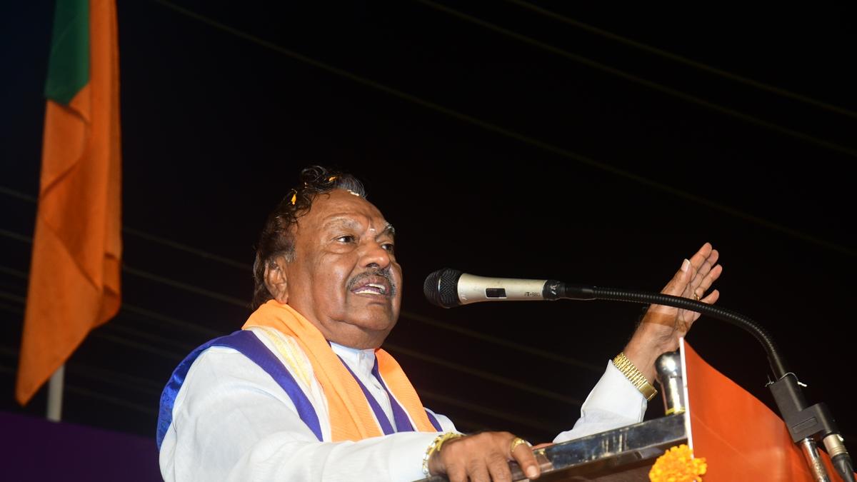 Loudspeakers used for Azaan disturb people: BJP leader Eshwarappa