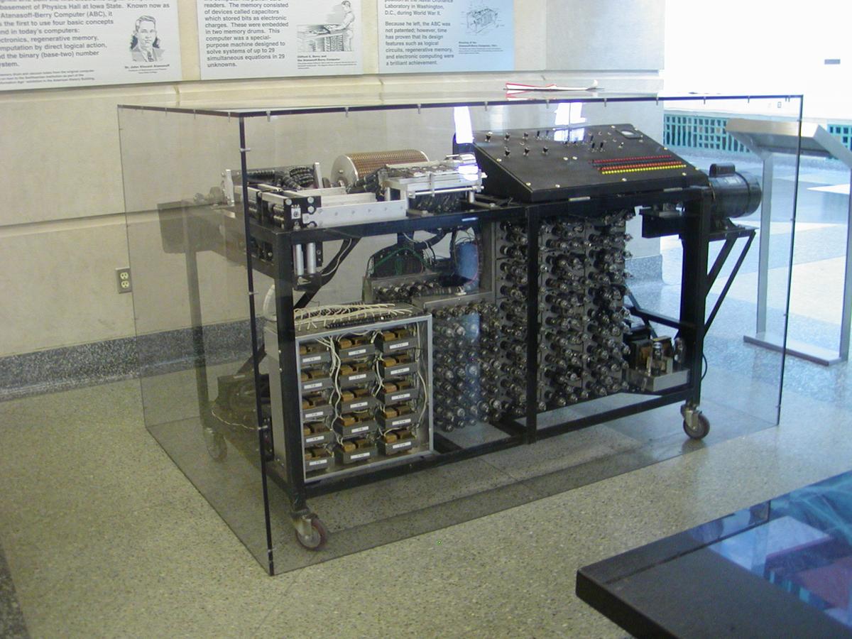 A replica of the Atanasoff Berry Computer at Durham Center, Iowa State University. A replica of the Atanasoff Berry Computer at Durham Center, Iowa State University.