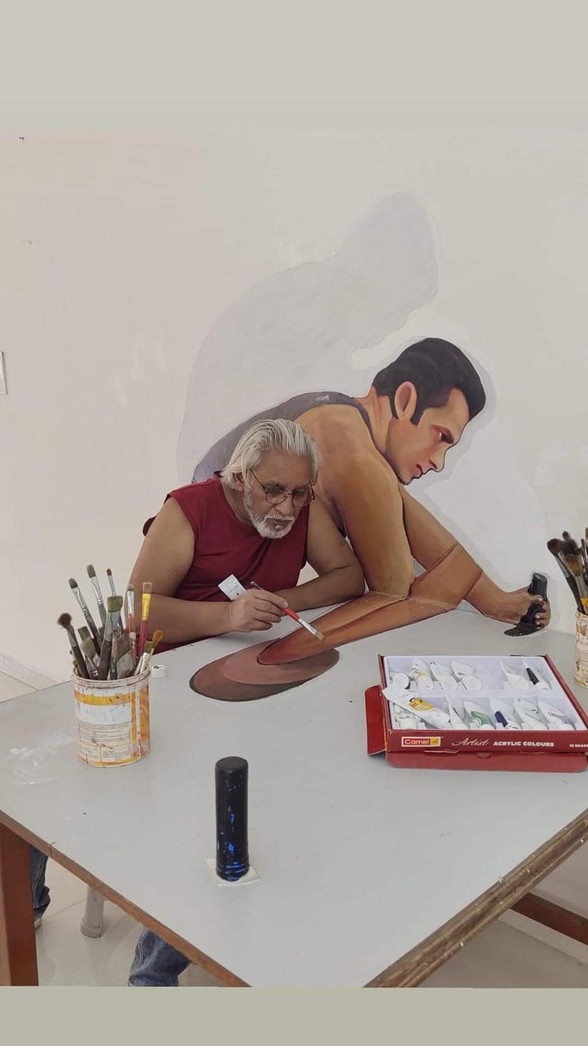 Watch | The artist behind viral 3D work of Modi-Shah