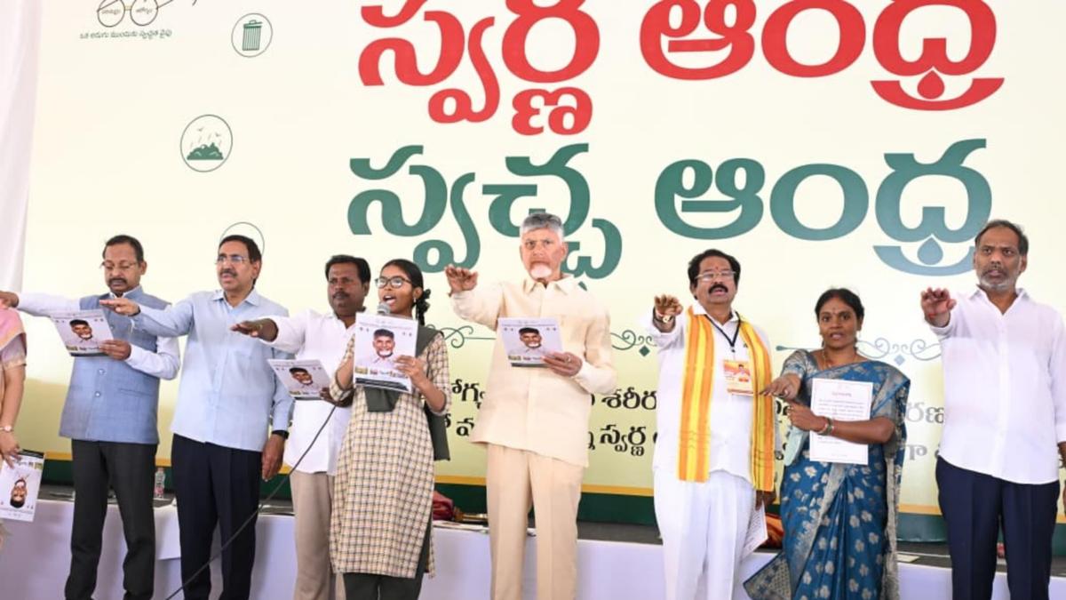 Hundred percent door-to-door garbage collection in rural areas by March, says Andhra Pradesh Chief Minister Chandrababu Naidu