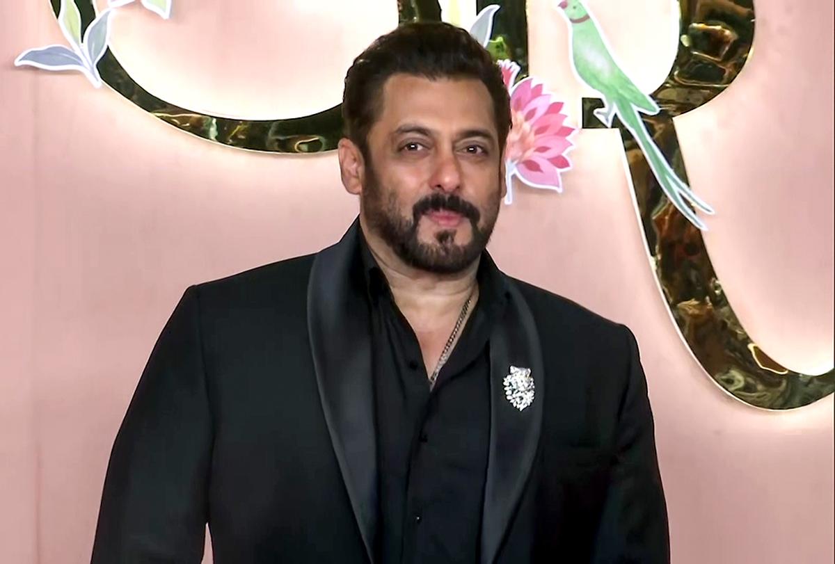 Bollywood actor Salman Khan poses for a photograph with Radhika Merchant, daughter of industrialist Viren Merchant, at the sangeet ceremony of Anant Ambani, son of Reliance Industries Chairman Mukesh Ambani, at the Jio World Centre in Mumbai on Friday. Bollywood actor Salman Khan poses for a photograph with Radhika Merchant, daughter of industrialist Viren Merchant, at the sangeet ceremony of Anant Ambani, son of Reliance Industries Chairman Mukesh Ambani, at the Jio World Centre in Mumbai on Friday.
