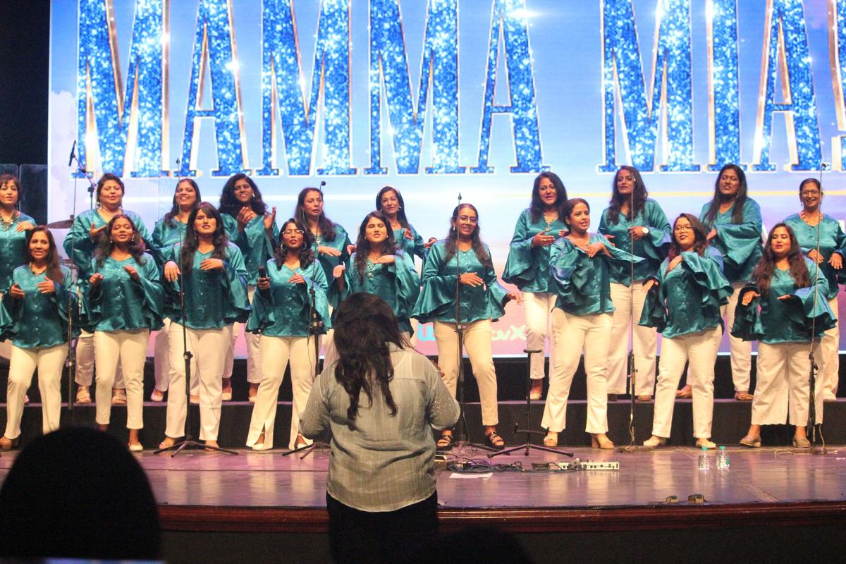 A choir was also a part of the performance. A choir was also a part of the performance.