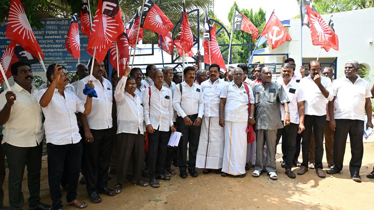 Pensioners stage demo