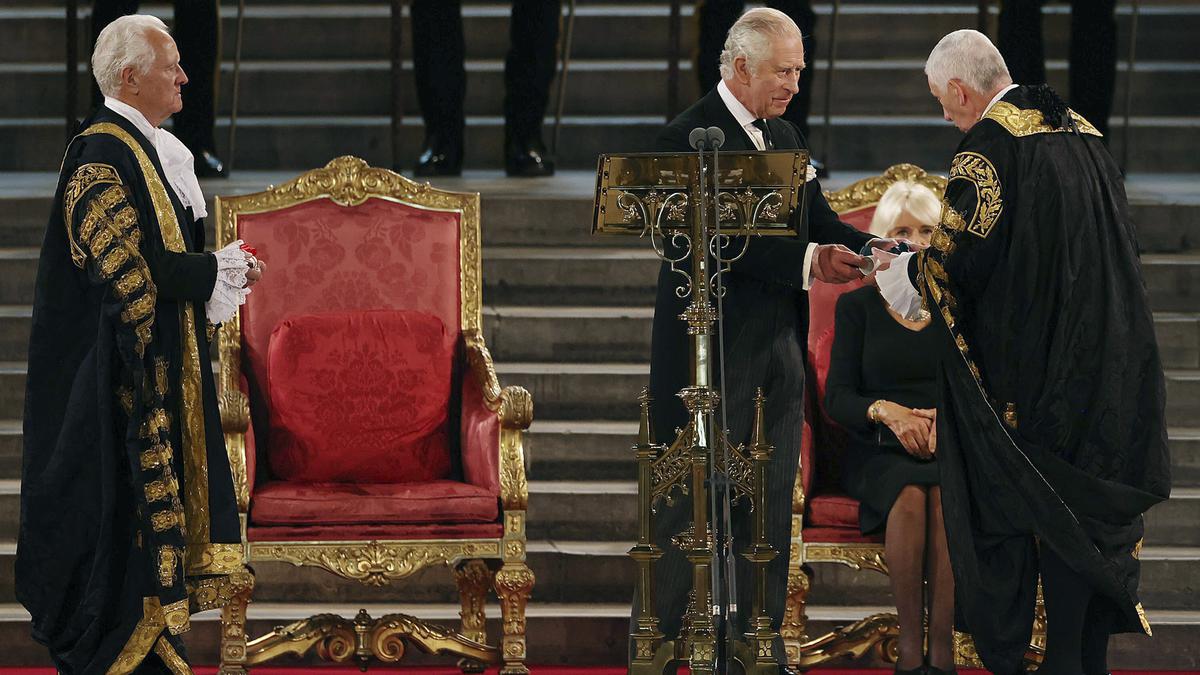 King Charles III in first Parliament speech pledges to follow example of selfless duty by ‘darling late mother’