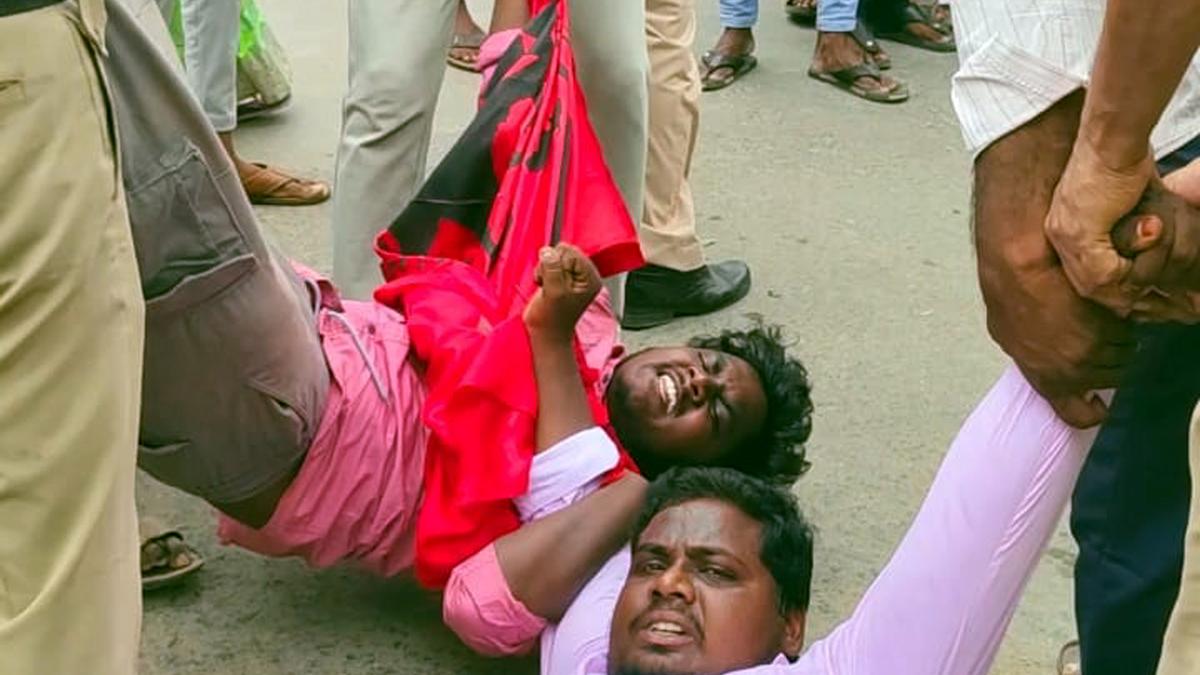Student unions demand Naidu to take a stand on NEET row