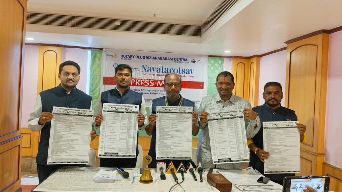 Vizianagaram Rotary Club Central to organise Navatarotsav from September 8 to October 2