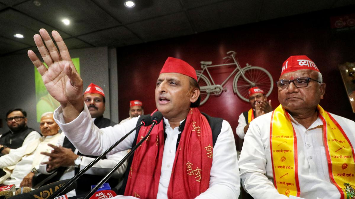 Akhilesh Yadav targets BJP for ‘400-paar’ slogan