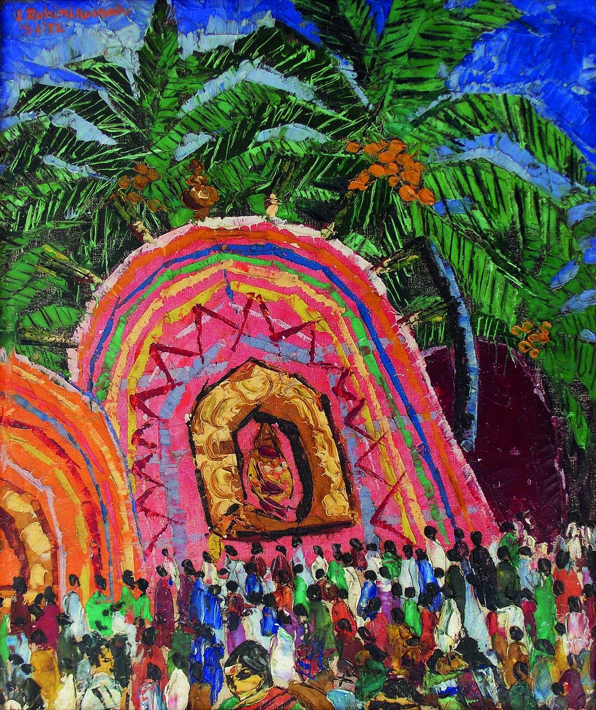 Depiction of Prabhala Theertham by E Rohini Kumar Depiction of Prabhala Theertham by E Rohini Kumar