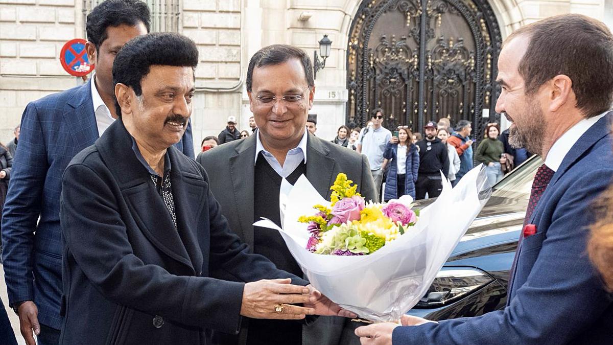 T.N. CM Stalin reaches Spain; to hold investors’ conference