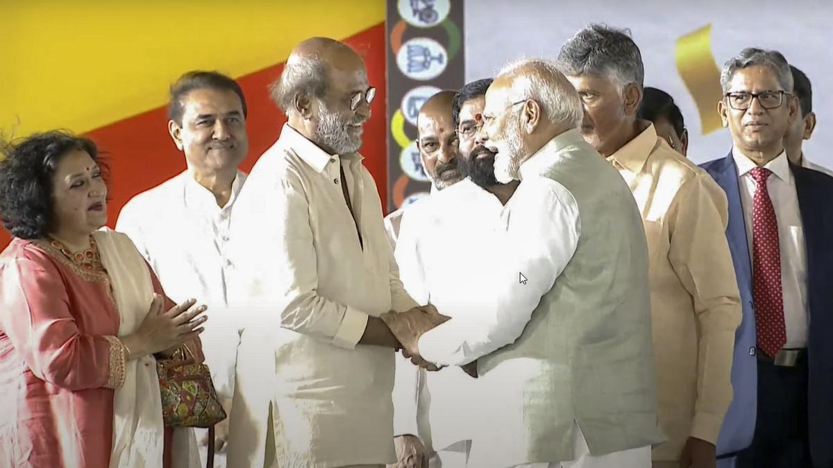 Ram Charan, Chiranjeevi, Rajnikanth, Allu Arjun among celebs at Chandrababu Naidu swearing-in