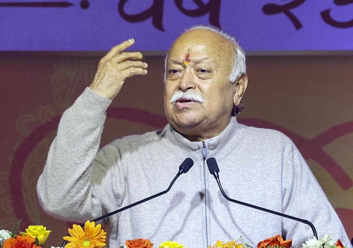 Raking up temple-mosque disputes won't make anyone leader of Hindus: Mohan Bhagwat - The Hindu