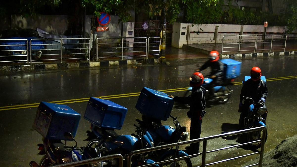 Delivery agents continue to brave Bengaluru’s monsoon without safety nets