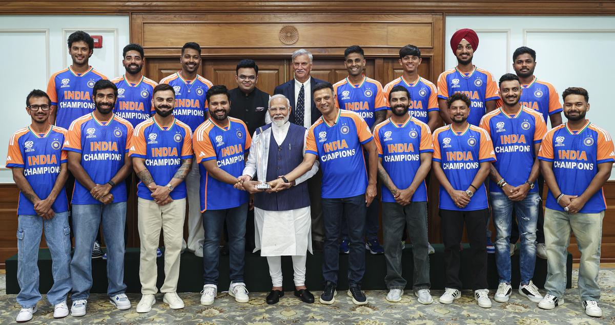 PM Modi hosts T20 World Cup-winning Indian cricket team