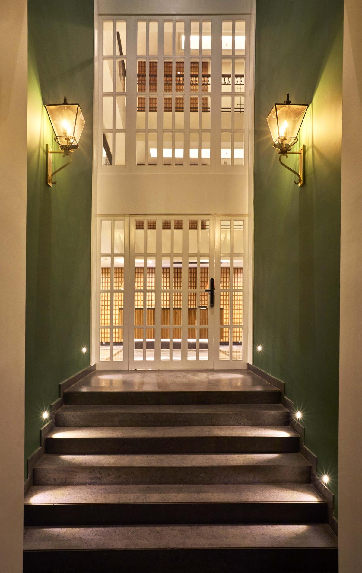 The exterior of the hotel