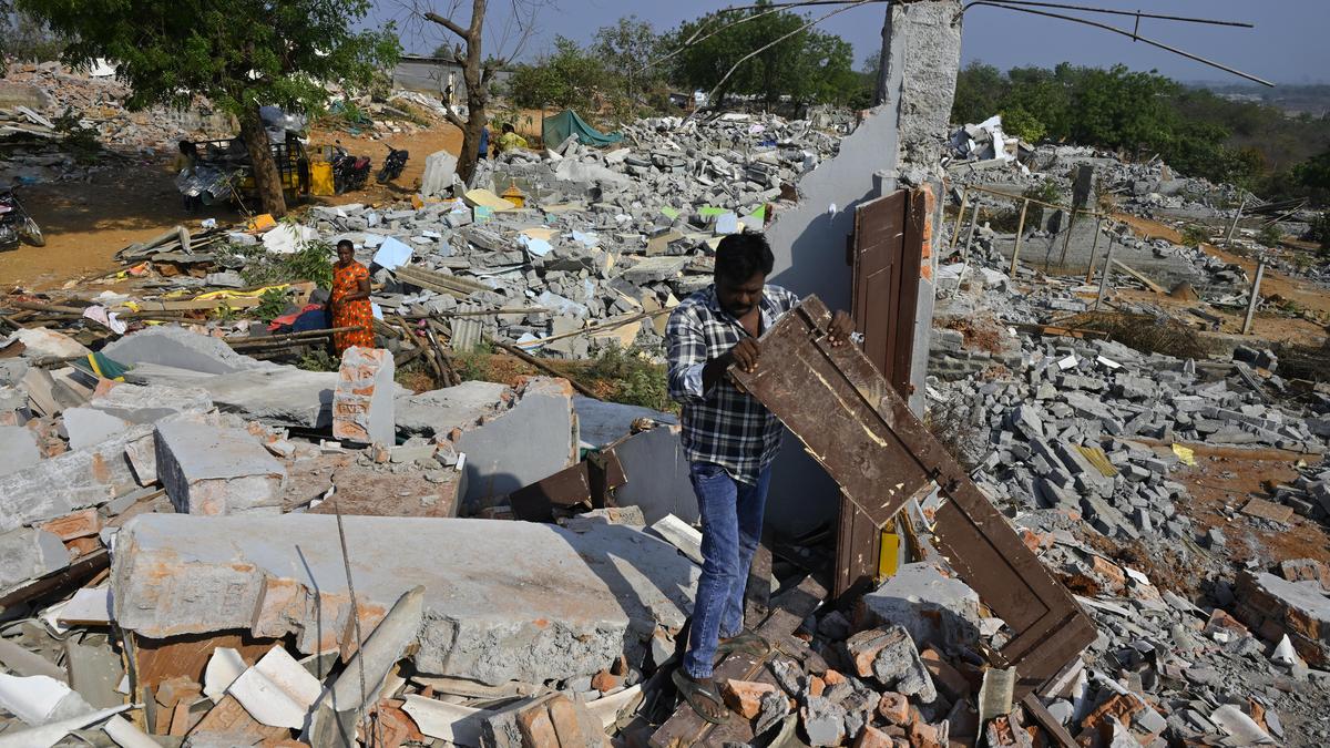 Announce ₹3 lakh for each family, construct houses on same land: KTR on Velugumatla houses demolitions