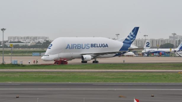 ’Beluga’ jet stops in Chennai for refuelling