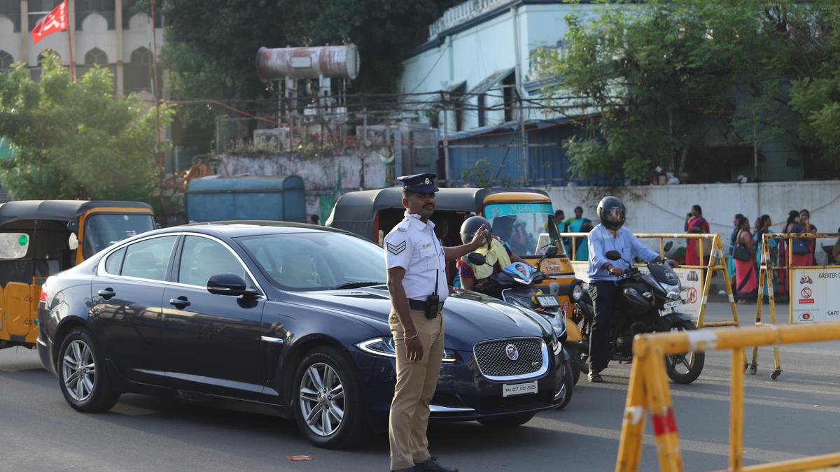 Traffic arrangement on Anna Salai likely
to stay ‘permanently temporary’