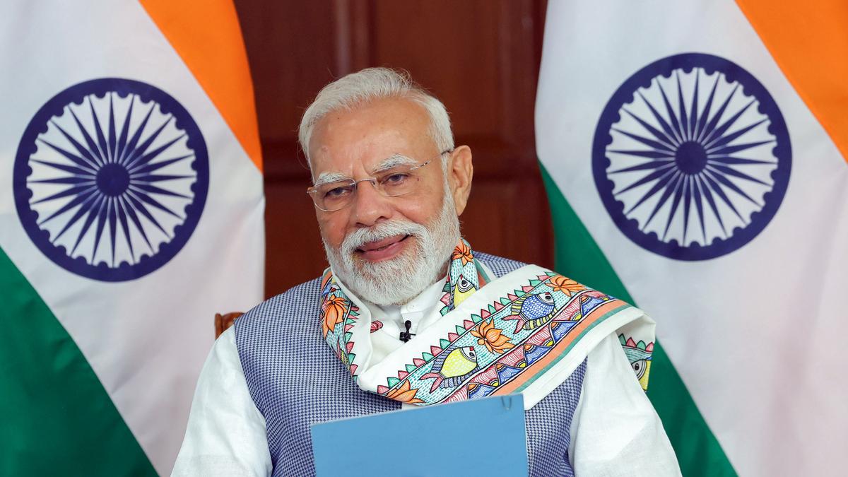 PM Modi reaches Odisha’s Jharsuguda to unveil projects worth ₹60,000 cr