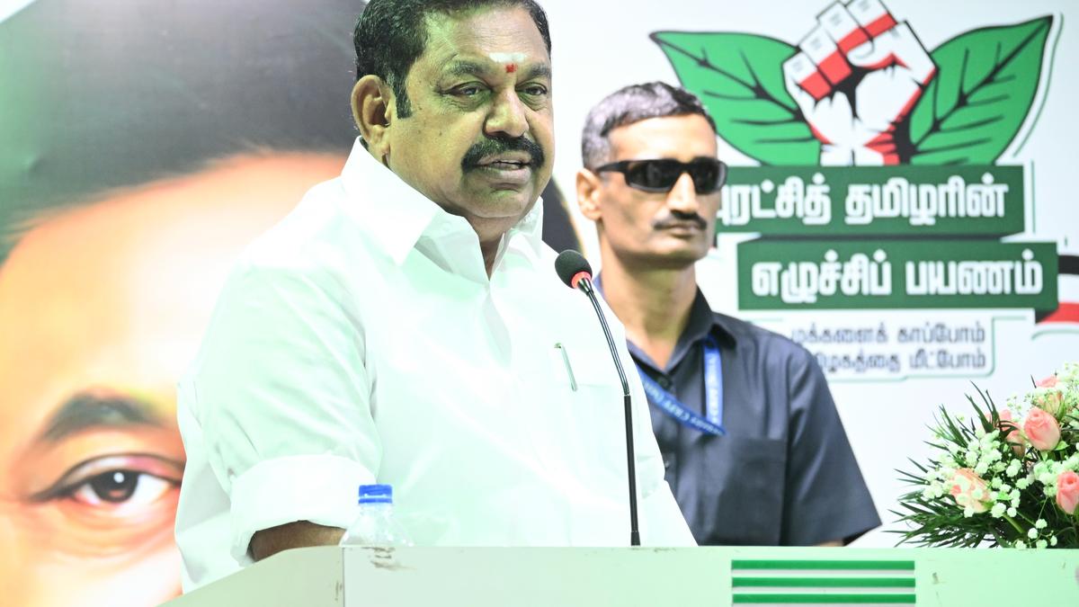 Edappadi Palaniswami to chair AIADMK district secretaries’ meeting on August 30