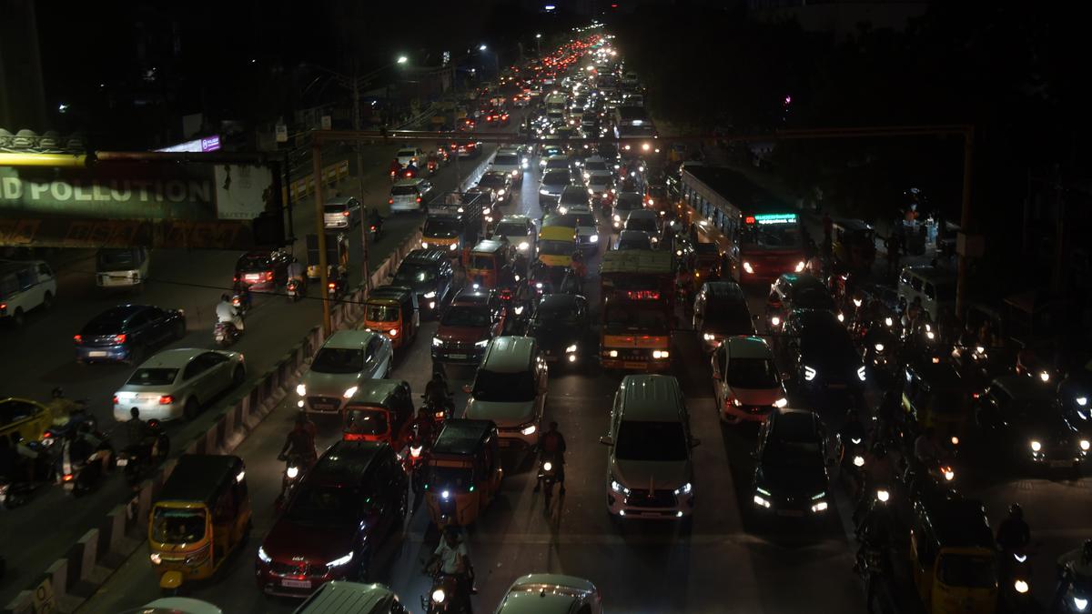 Navigating traffic gridlock at Thirumangalam junction is an arduous task