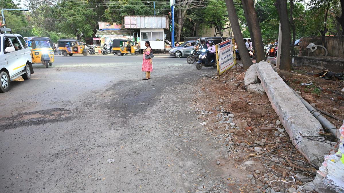 Widening of carriageways usurping pedestrian pathways in Madurai