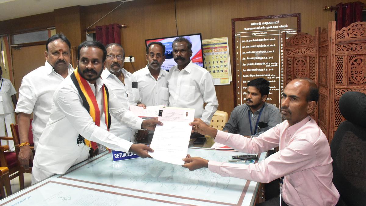 Six candidates file papers for Erode (East) Assembly constituency on second day