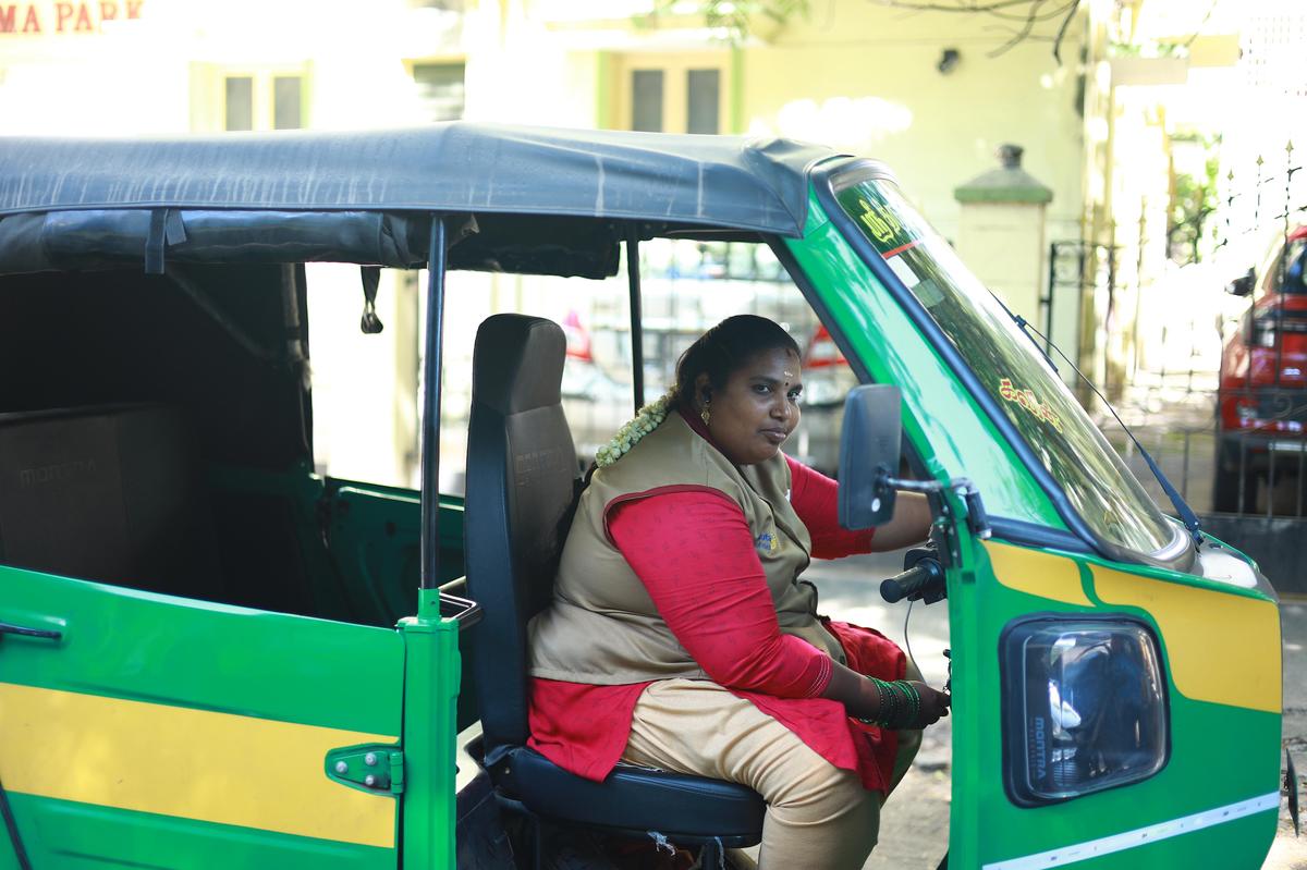 Pavithra Prakash has “range anxiety” whenever her three-wheeler crosses the 110 km mark Pavithra Prakash has “range anxiety” whenever her three-wheeler crosses the 110 km mark