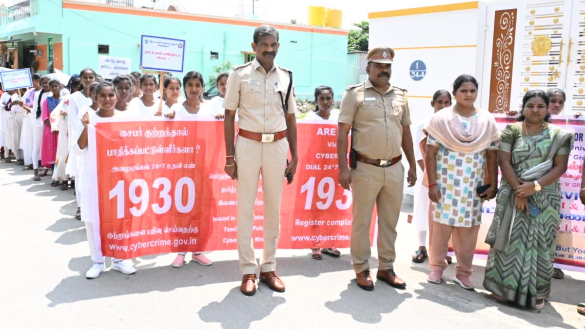 Cybercrime awareness rally flagged off in Krishnagiri