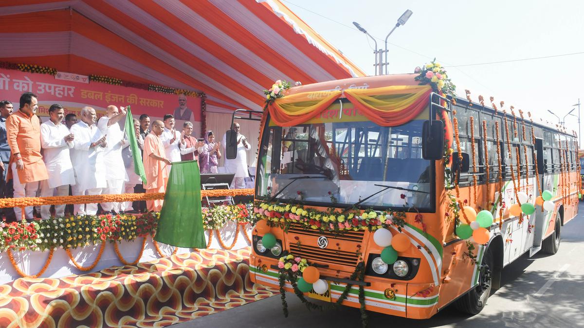 U.P. CM flags off 51 buses to be operated exclusively by women