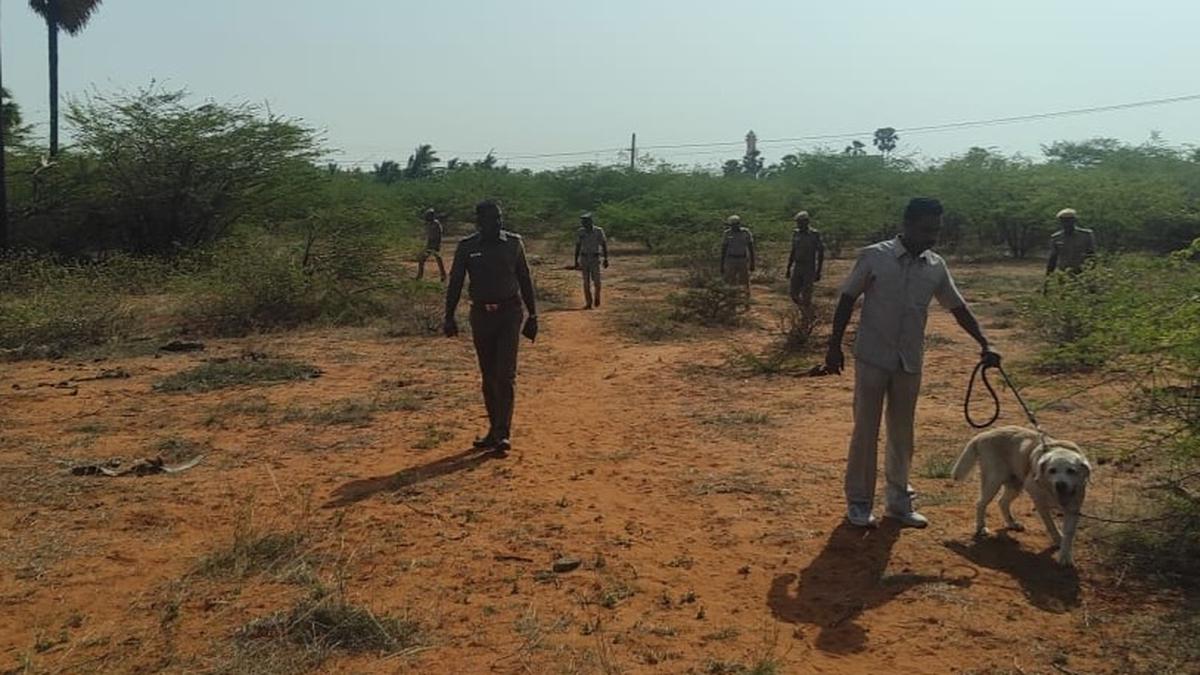 Policemen search for country bombs in and around Kooththenkuzhi